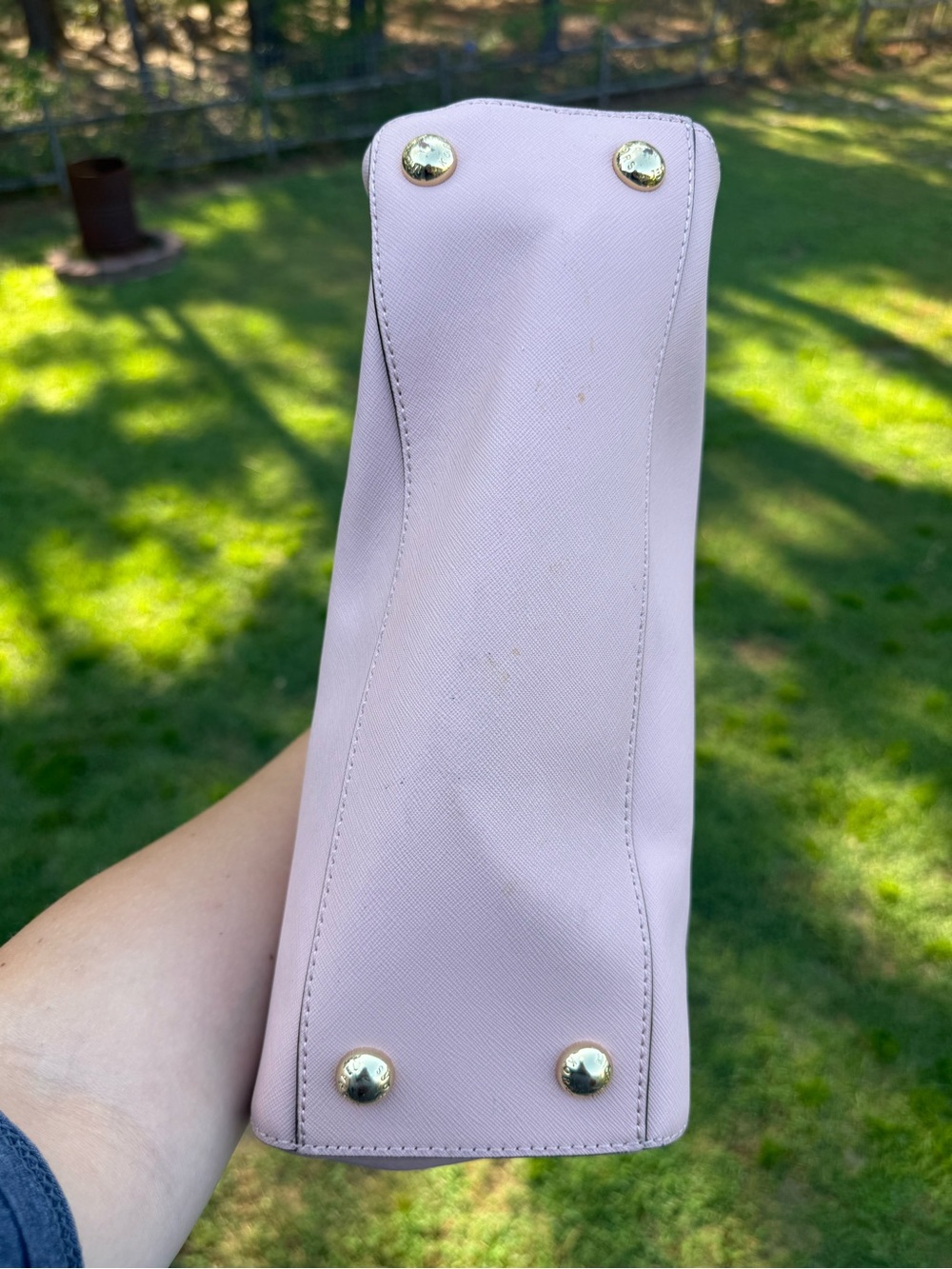 Michael Kors Pink Saffiano Leather Tote - Picture 5 of 7